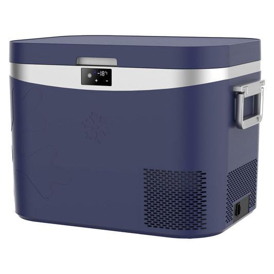 BINGI Nevera Portátil Eléctrica 18 L, Compresor 12/24 V, Refrigerador y Congelador para Coche