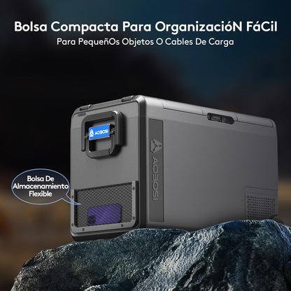 AAOBOSI Nevera Portátil 48 L, Eléctrica, -20°C a 20°C, 12/24 V y 100-240 V