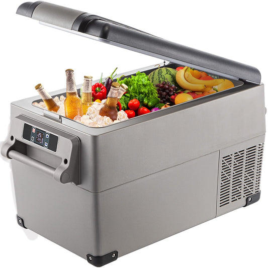 VEVOR Nevera Termoeléctrica Portátil 35 L, Mini Refrigerador de Coche con Pantalla LCD