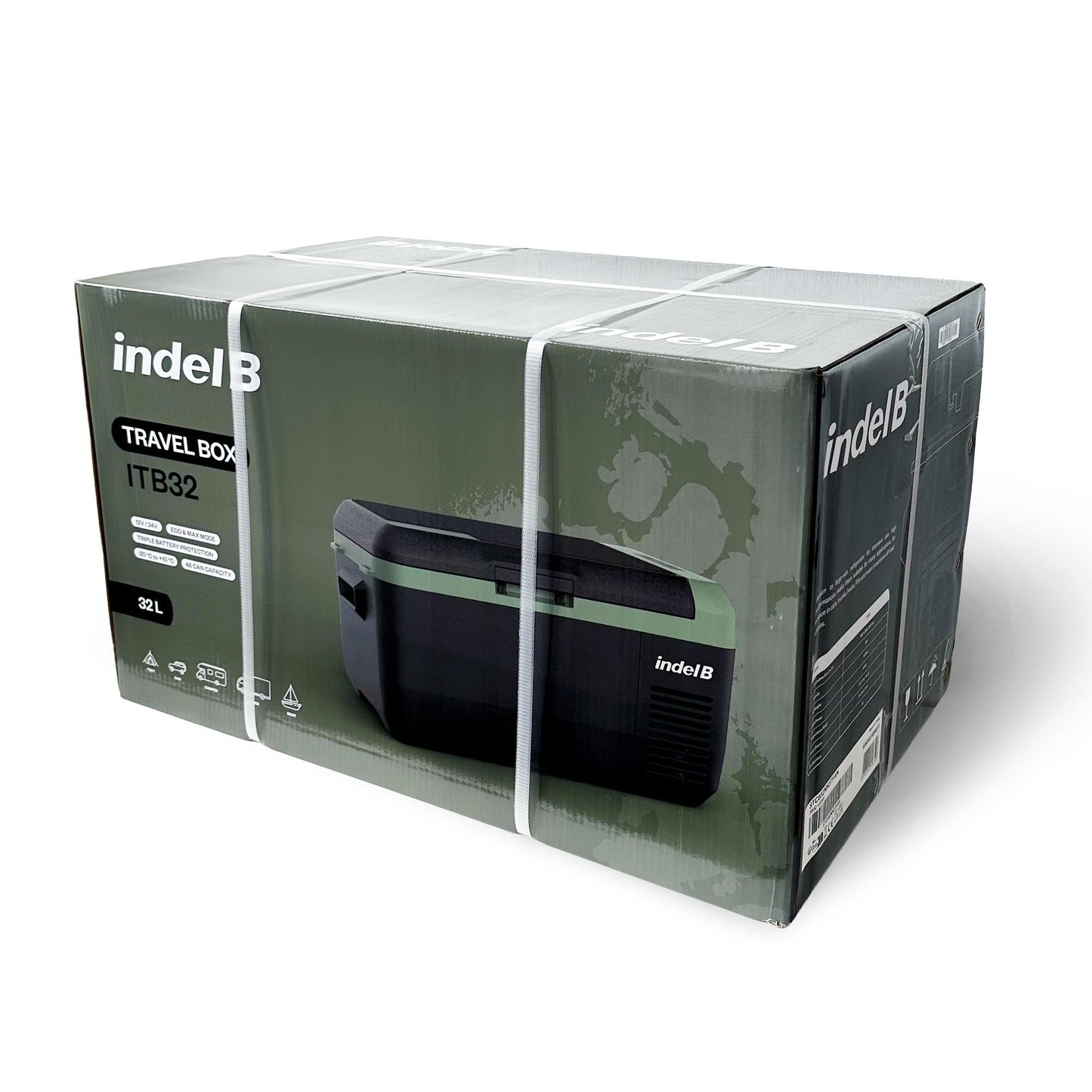 Indel B ITB32 Frigorífico Congelador Portátil 32 L, Compresor 12/24 V