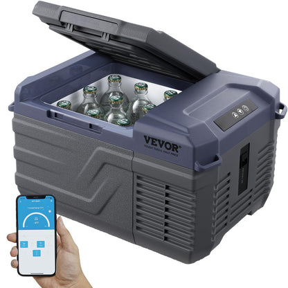 VEVOR Nevera de Compresión Portátil 30 L, 12/24 V y 100-240 V, Temperatura -20°C a 20°C